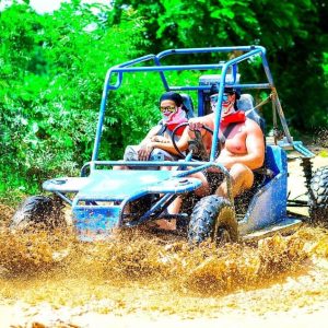 Punta Cana: Tour im Buggy halbtags und Strand Cenote