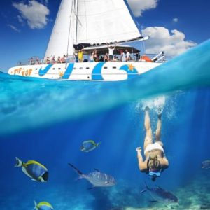 Puerto Plata : Excursion de plongée en catamaran avec buffet