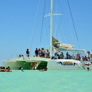L'île de Saona depuis Punta Cana