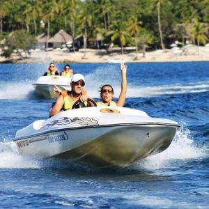 Punta Cana: Schnellboot- und Schnorcheltour mit Hotelabholung