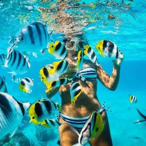 Santo Domingo : Catamaran avec plongée en apnée, Open Bar et déjeuner